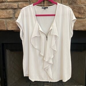 Chaus white blouse size XL